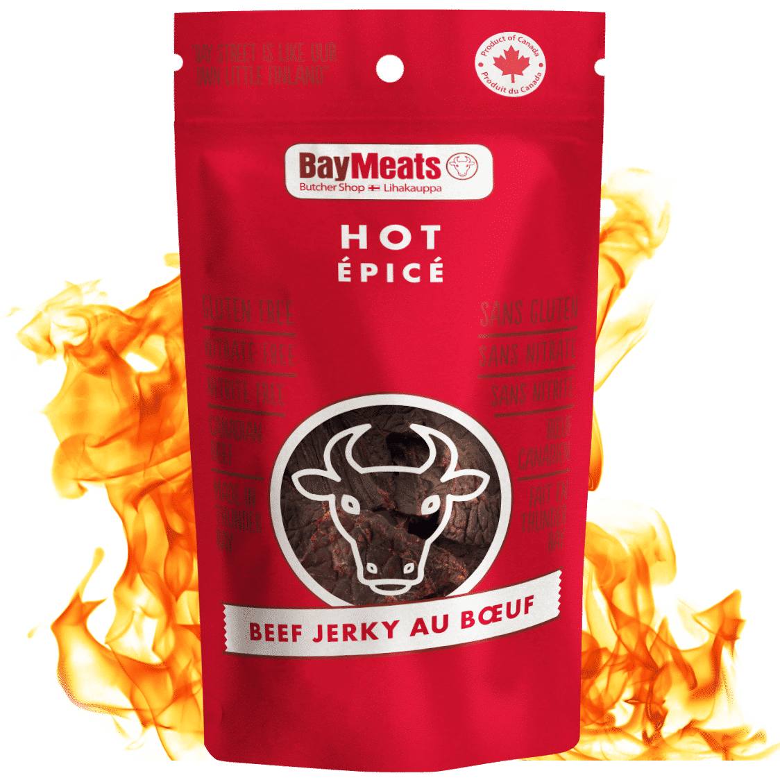 Hot Beef Jerky - Red Package