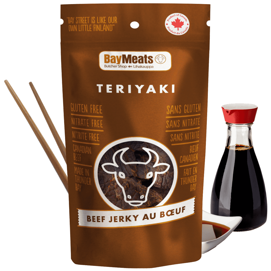 Teriyaki Beef Jerky - Brown Package